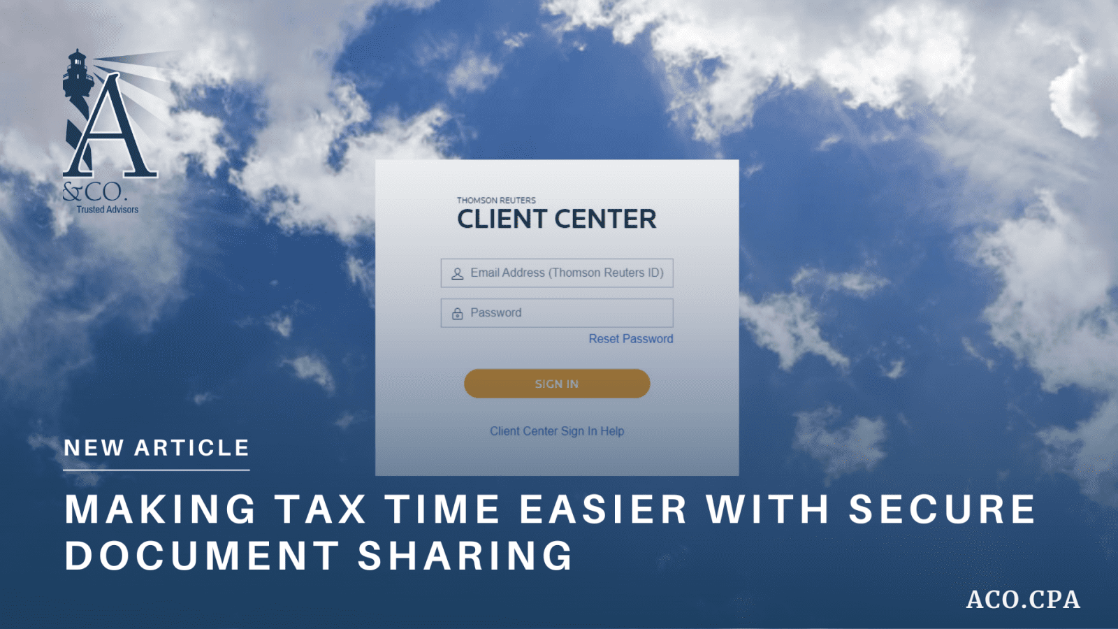 Making Tax Time Easier with Secure Document Sharing